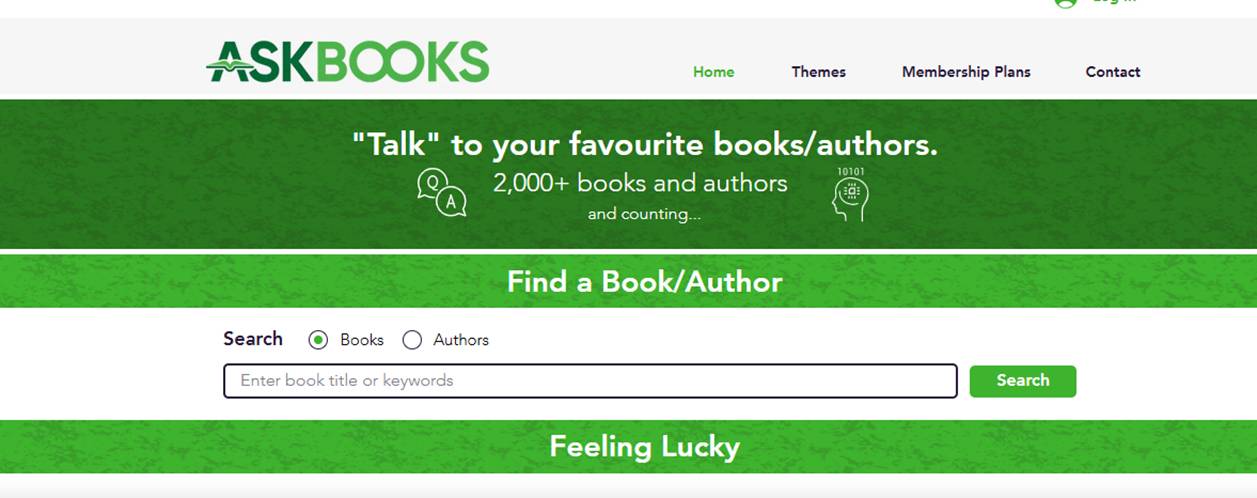 Ask Books AI tool